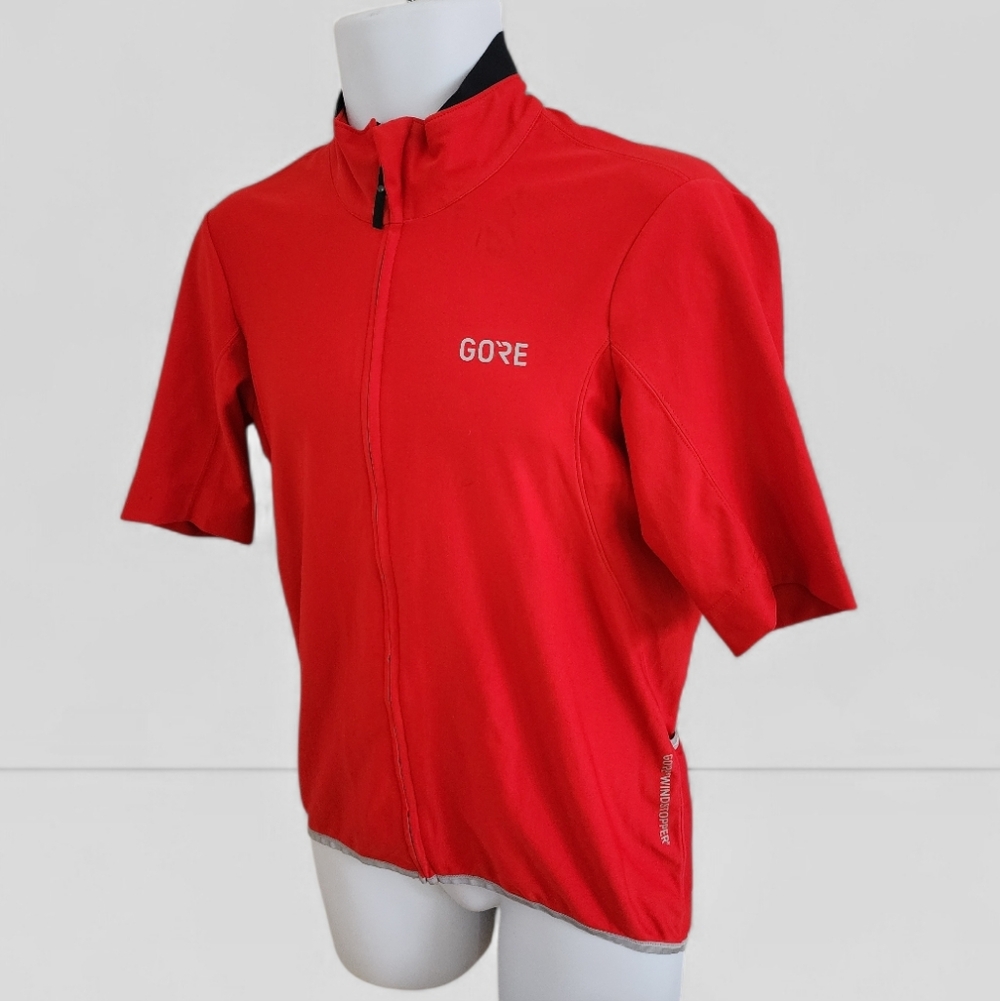 GORE Wear C5 Mens Windproof Short Sleeve Road Cycling Jersey Reflective Vest Lrg - Picture 4 of 12
